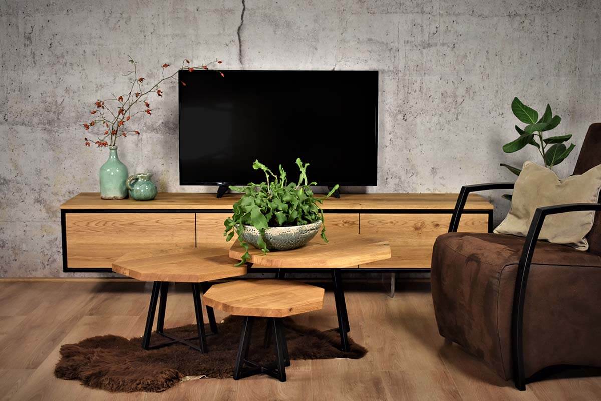 Verbazingwekkend Zwevend tv meubel industrieel op maat - ITWSchomaker.nl PF-29